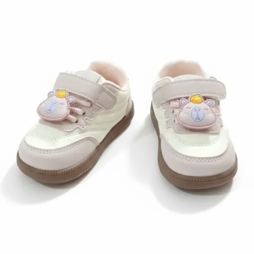 Baby SoftSteps Shoes – White & Light Pink